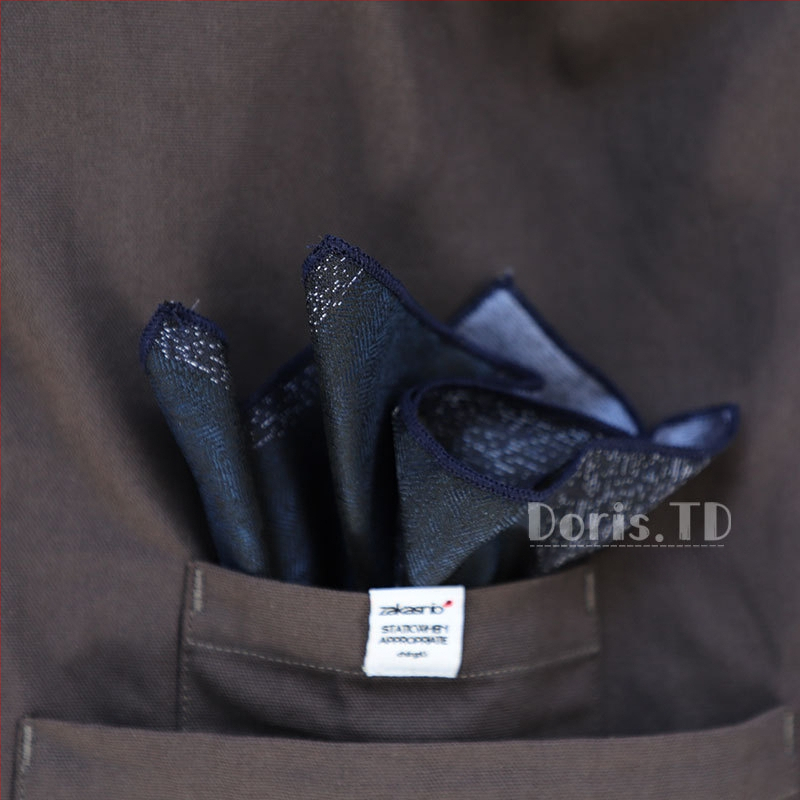 Batistă de buzunar – dungată, amestec poliester, stil business, vara 2022