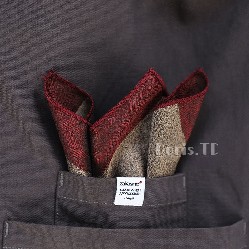 Batistă de buzunar – dungată, amestec poliester, stil business, vara 2022