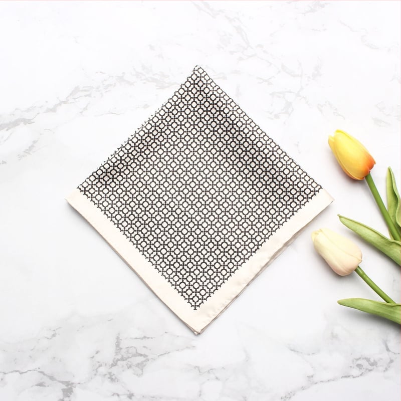 Batistă de buzunar cu model imprimat, poliester, unisex, stil lejer