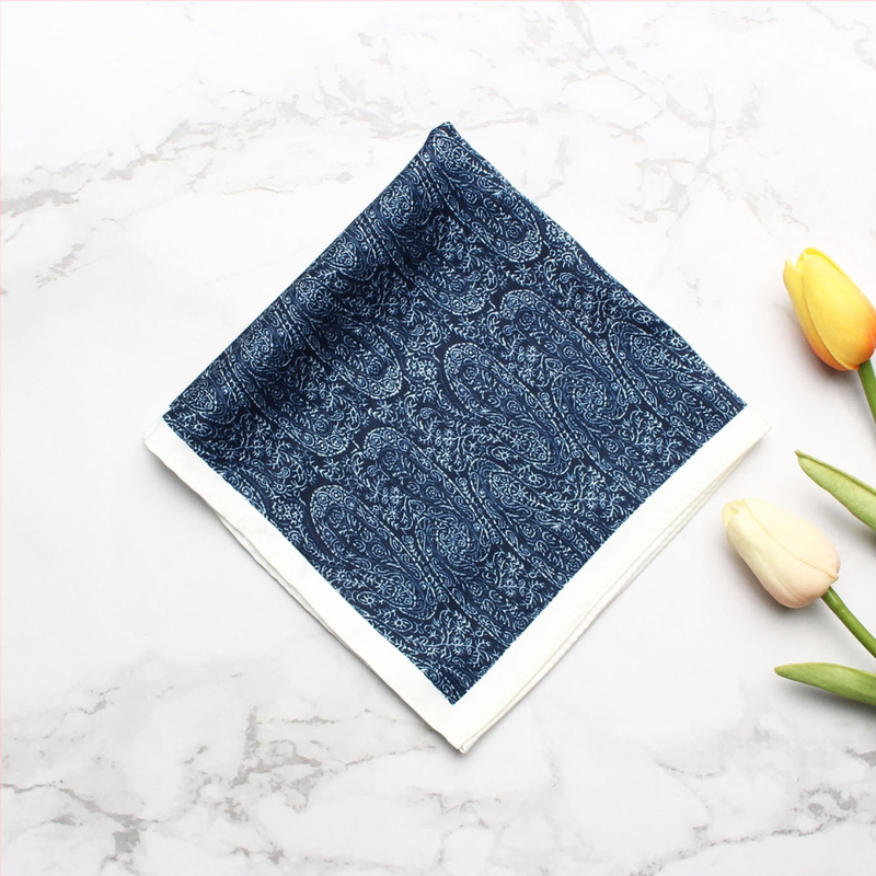 Batistă de buzunar cu model imprimat, poliester, unisex, stil lejer