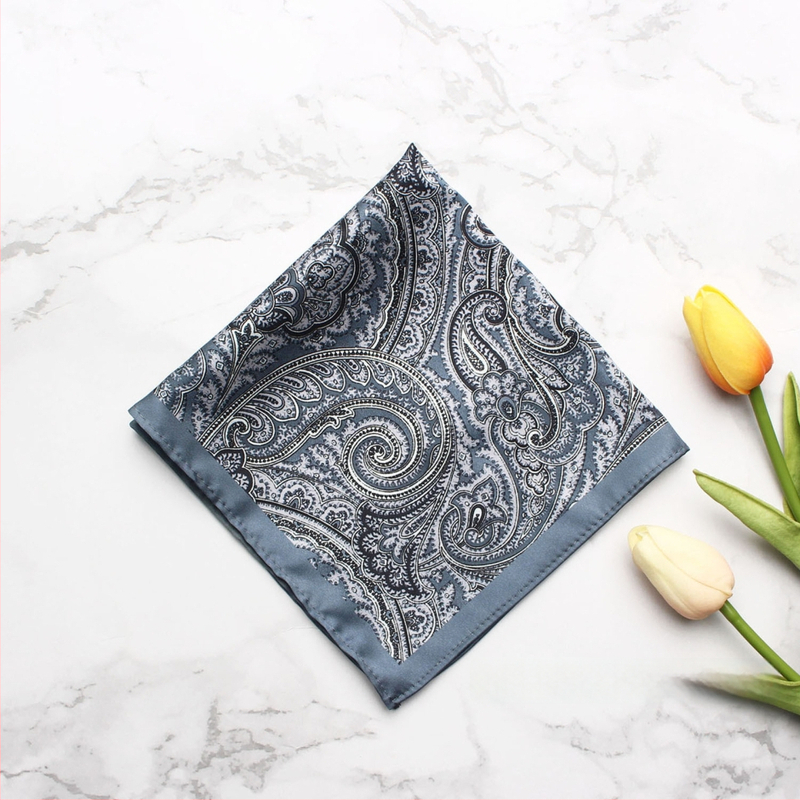 Batistă de buzunar cu model imprimat, poliester, unisex, stil lejer