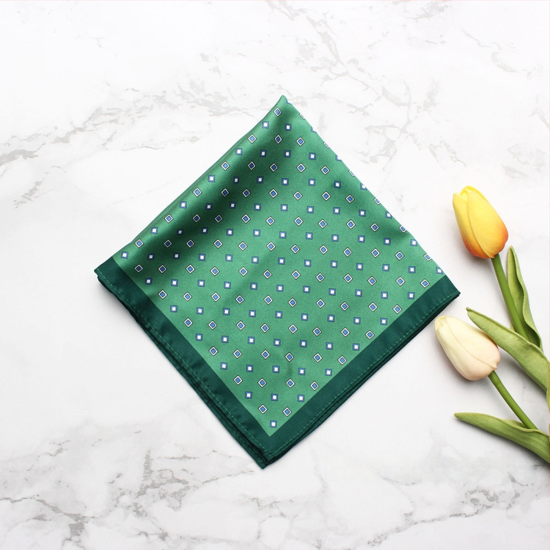 Batistă de buzunar cu model imprimat, poliester, unisex, stil lejer