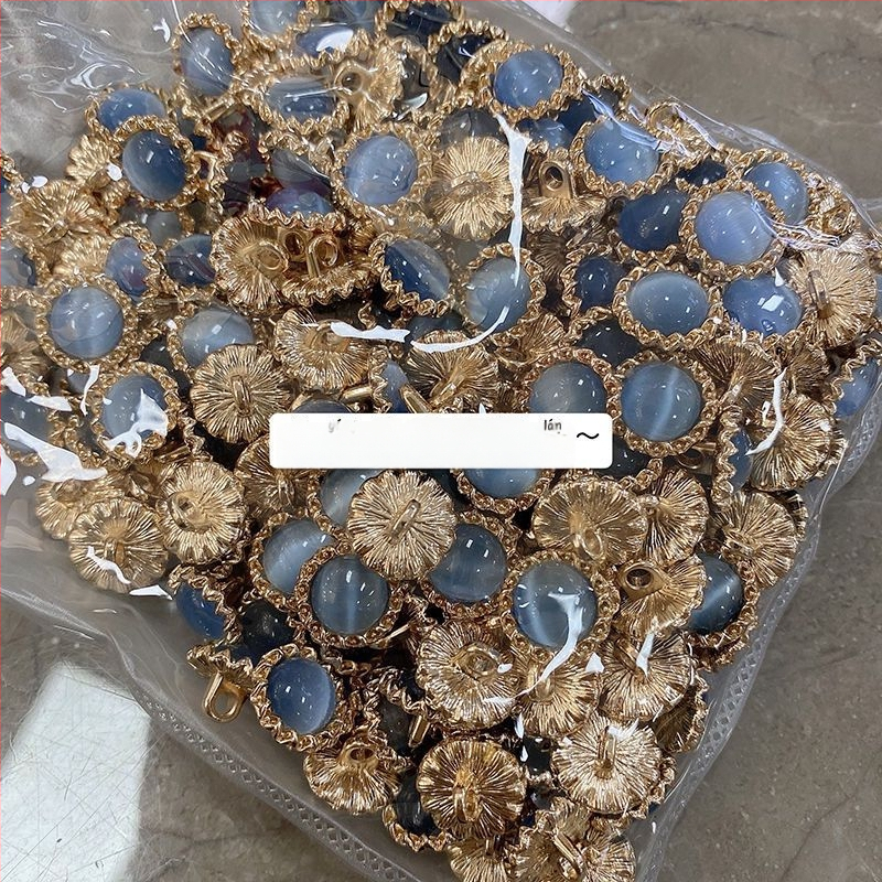 Уникални метални бутони със слънчогледов мотив и перлено покритие за дамски ризи и вълнени жилетки (декоративни акценти котешко око)