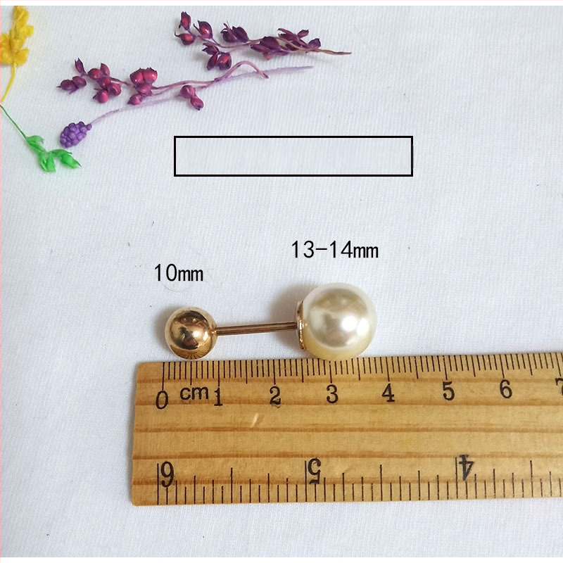 Unisex prancūziški apykaklių segtukai, korėjietiško stiliaus, dvigubos galvos spiralės perlų metaliniai segtukai, geometrinis dizainas, elektroplakavimas