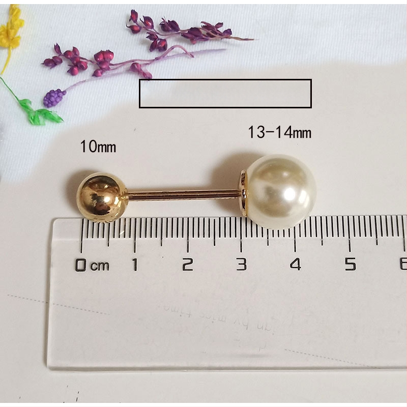 Unisex prancūziški apykaklių segtukai, korėjietiško stiliaus, dvigubos galvos spiralės perlų metaliniai segtukai, geometrinis dizainas, elektroplakavimas