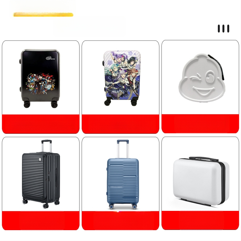 ABS kietojo korpuso bagažinės rinkinys su išimamiaisiais ratukais, penkių dalių, skrydžių sėdynės apačiai, teleskopinė rankena, užraktas, pritaikomas