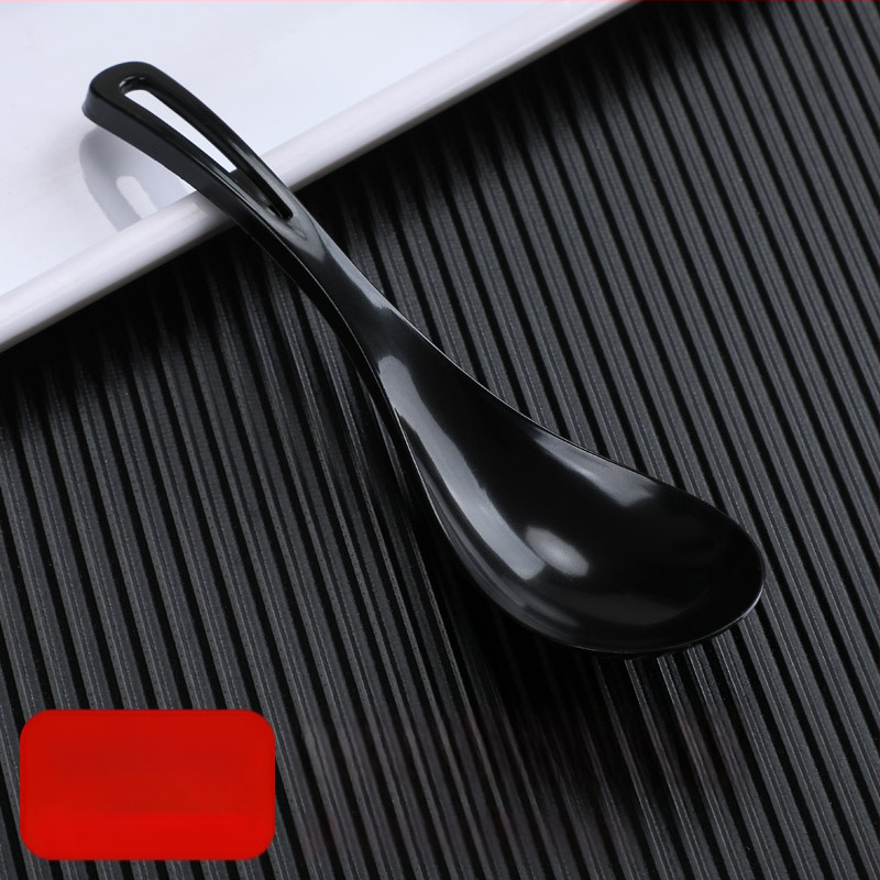 Vienkartiniai plastikiniai Bibimbap šaukštai, pakuotė 100 vnt., išsinešimui, mikrobangų krosnelė nėra saugi