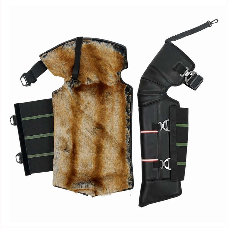 Кожени протектори за коляно за зимно колоездене – ветроустойчиви, загряване на ставите, за възрастни, марка Ode to Emperor