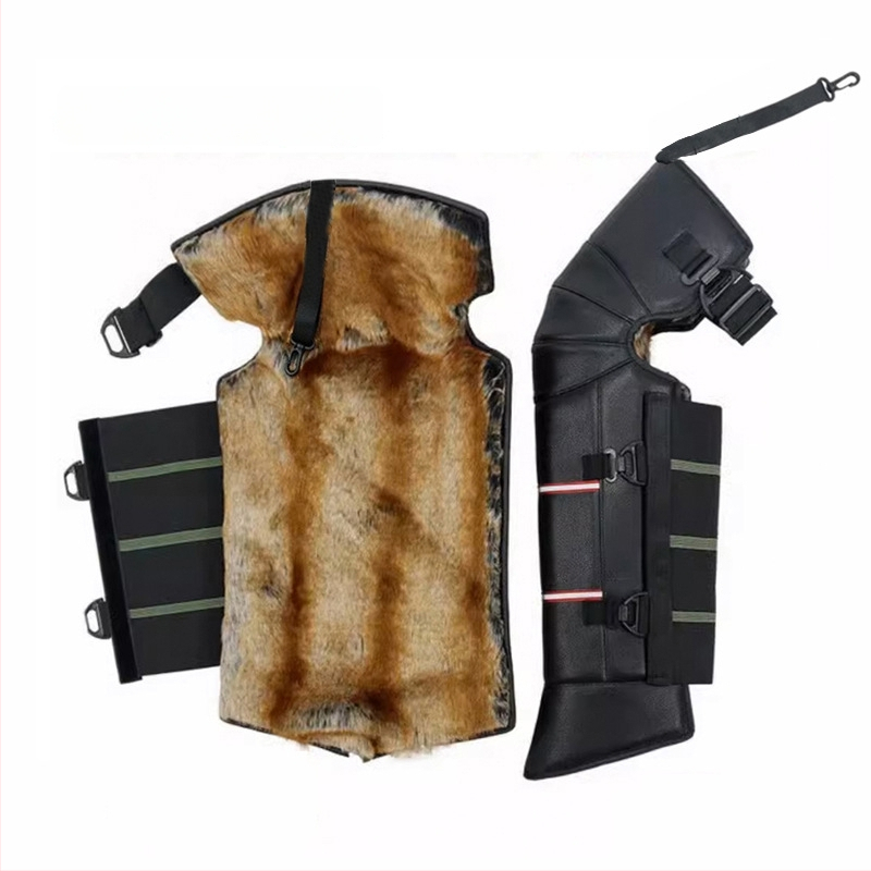 Кожени протектори за коляно за зимно колоездене – ветроустойчиви, загряване на ставите, за възрастни, марка Ode to Emperor