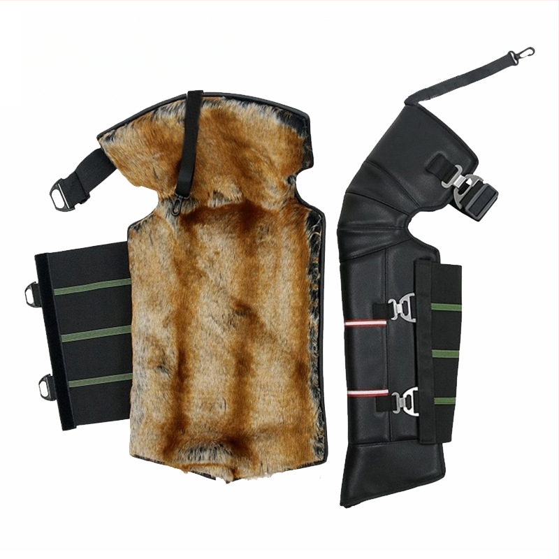 Кожени протектори за коляно за зимно колоездене – ветроустойчиви, загряване на ставите, за възрастни, марка Ode to Emperor