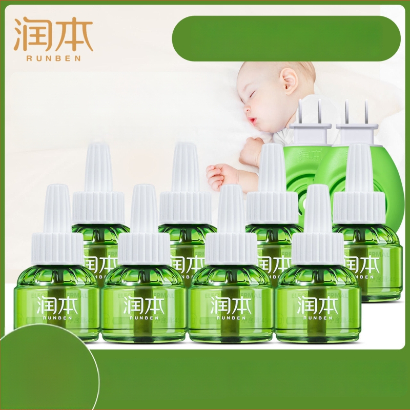 Runben elektriska moskītu atbaidīšanas šķīdums, bez smaržas, 45 ml, bērniem 1–3 gadi