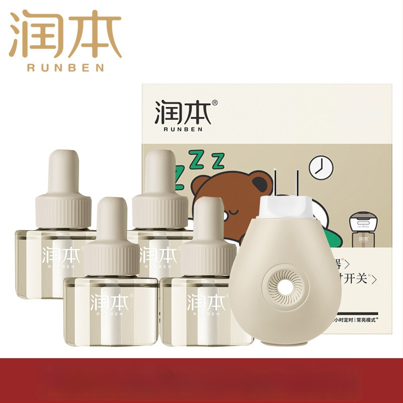 Runben elektriska moskītu atbaidīšanas šķīdums, bez smaržas, 45 ml, bērniem 1–3 gadi