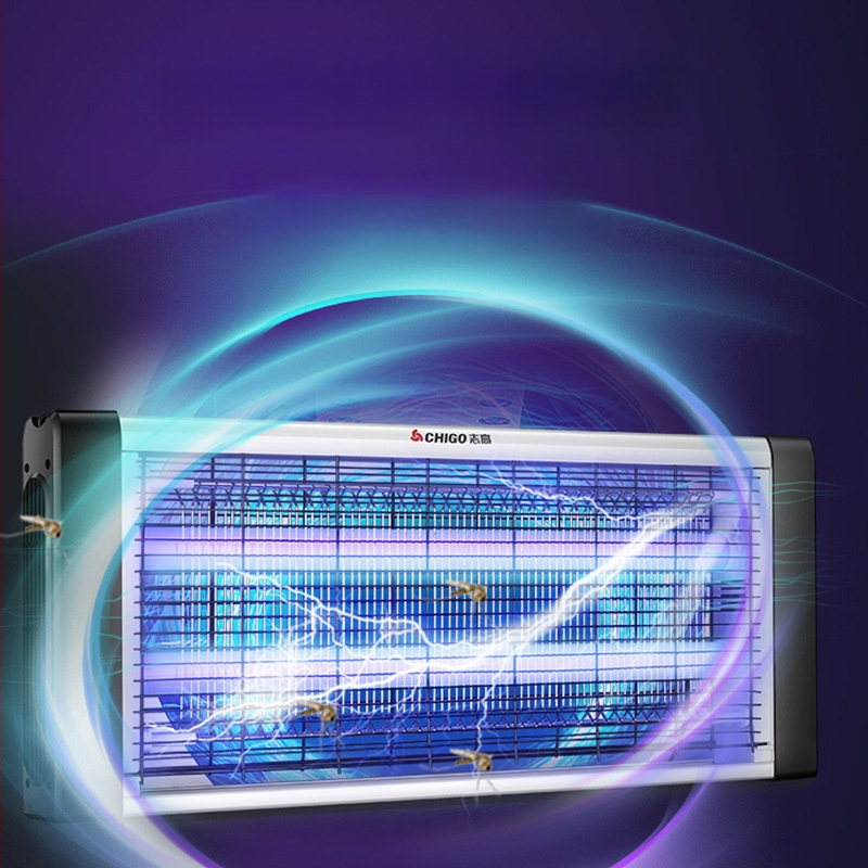 LED lámpa szúnyog- és legyek elleni, hálózati csatlakoztatással, ABS ház, modell ZG-W23, lefedettség 61 m² felett