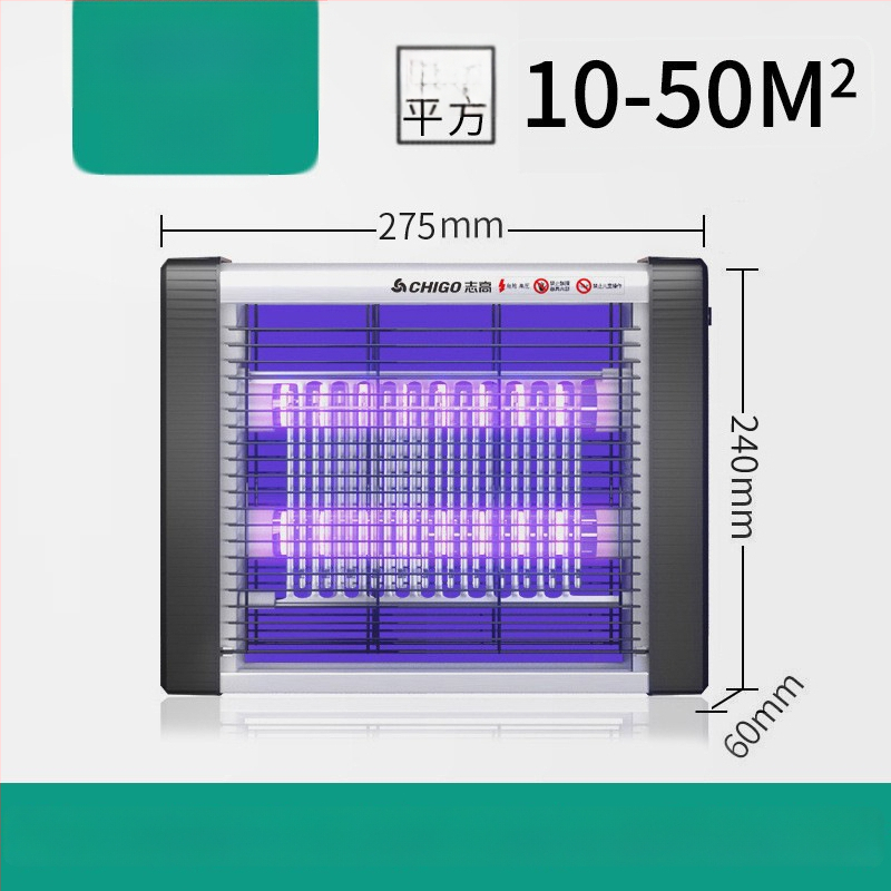 LED lámpa szúnyog- és legyek elleni, hálózati csatlakoztatással, ABS ház, modell ZG-W23, lefedettség 61 m² felett