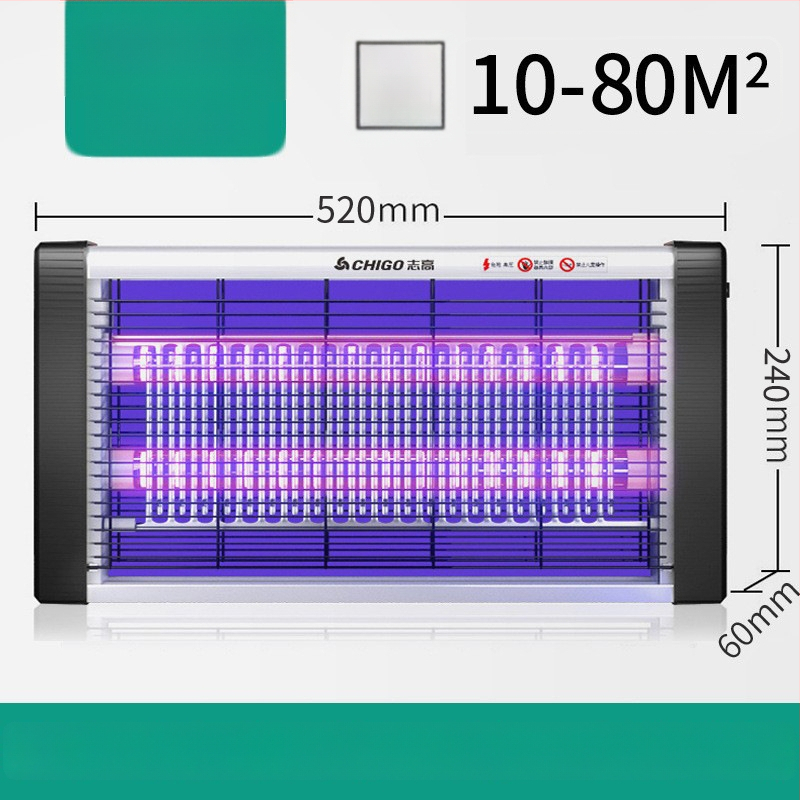 LED lámpa szúnyog- és legyek elleni, hálózati csatlakoztatással, ABS ház, modell ZG-W23, lefedettség 61 m² felett