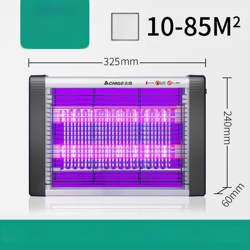 LED lámpa szúnyog- és legyek elleni, hálózati csatlakoztatással, ABS ház, modell ZG-W23, lefedettség 61 m² felett