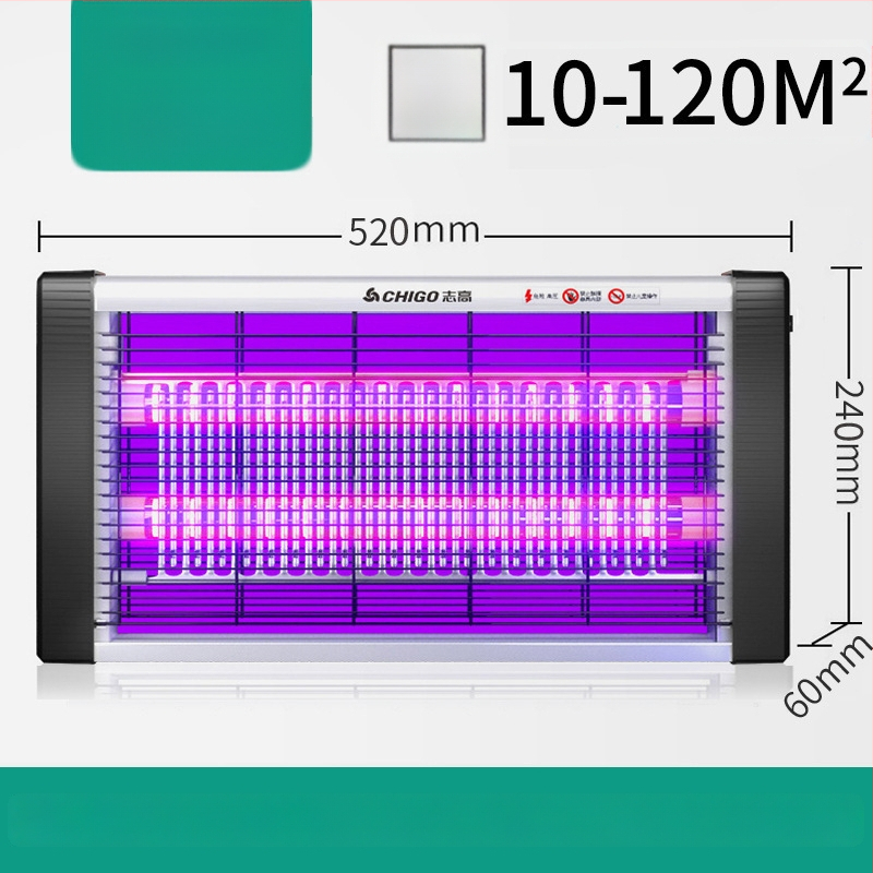 LED lámpa szúnyog- és legyek elleni, hálózati csatlakoztatással, ABS ház, modell ZG-W23, lefedettség 61 m² felett
