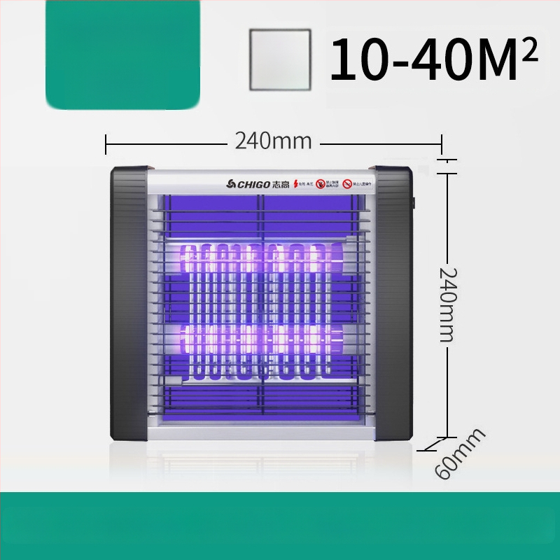 LED lámpa szúnyog- és legyek elleni, hálózati csatlakoztatással, ABS ház, modell ZG-W23, lefedettség 61 m² felett