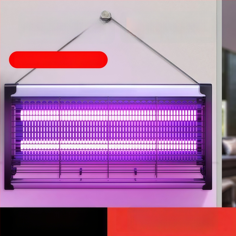 Kültéri szúnyogirtó lámpa UV-lámpával, alumínium hálóval, rozsdamentes acélszerkezettel, elektromos sokk-al történő ölés, lángálló, akkumulátor nélkül, 61 m² feletti területekre