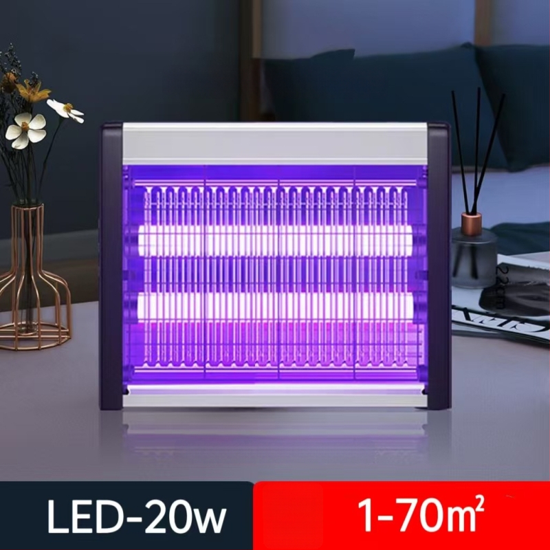 Kültéri szúnyogirtó lámpa UV-lámpával, alumínium hálóval, rozsdamentes acélszerkezettel, elektromos sokk-al történő ölés, lángálló, akkumulátor nélkül, 61 m² feletti területekre