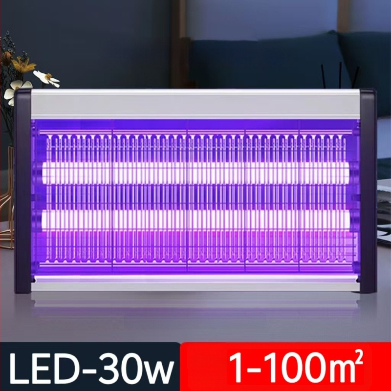 Kültéri szúnyogirtó lámpa UV-lámpával, alumínium hálóval, rozsdamentes acélszerkezettel, elektromos sokk-al történő ölés, lángálló, akkumulátor nélkül, 61 m² feletti területekre