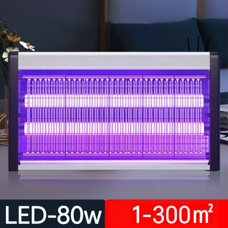 Kültéri szúnyogirtó lámpa UV-lámpával, alumínium hálóval, rozsdamentes acélszerkezettel, elektromos sokk-al történő ölés, lángálló, akkumulátor nélkül, 61 m² feletti területekre