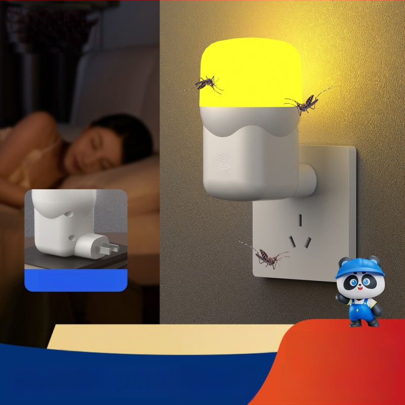 Chiman LED szúnyogriasztó lámpa, konnektoros üzemmód, 10㎡ lefedettség, fényhullám csapda (kilövéses típus), PC ház, időzítő