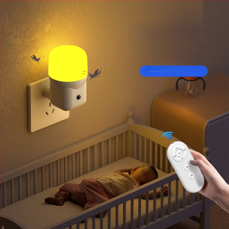 Chiman LED szúnyogriasztó lámpa, konnektoros üzemmód, 10㎡ lefedettség, fényhullám csapda (kilövéses típus), PC ház, időzítő