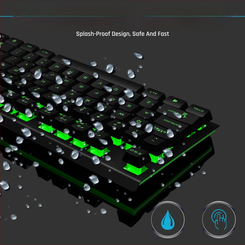 Проводна GK60 клавиатура с 104 клавиша, метално тяло, RGB подсветка, X-Frame технология с подложка за длан, 1,5 м кабел