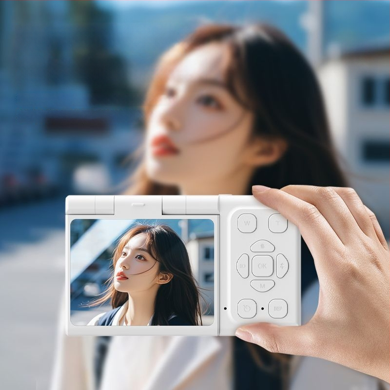 Selfie kamera z06 su 24MP CMOS jutikliu 1/2.3in, 8x optinis priartinimas, pasukamas 2,3in LCD ekranas, periskopinis objektyvas, elektroninė vaizdo stabilizacija