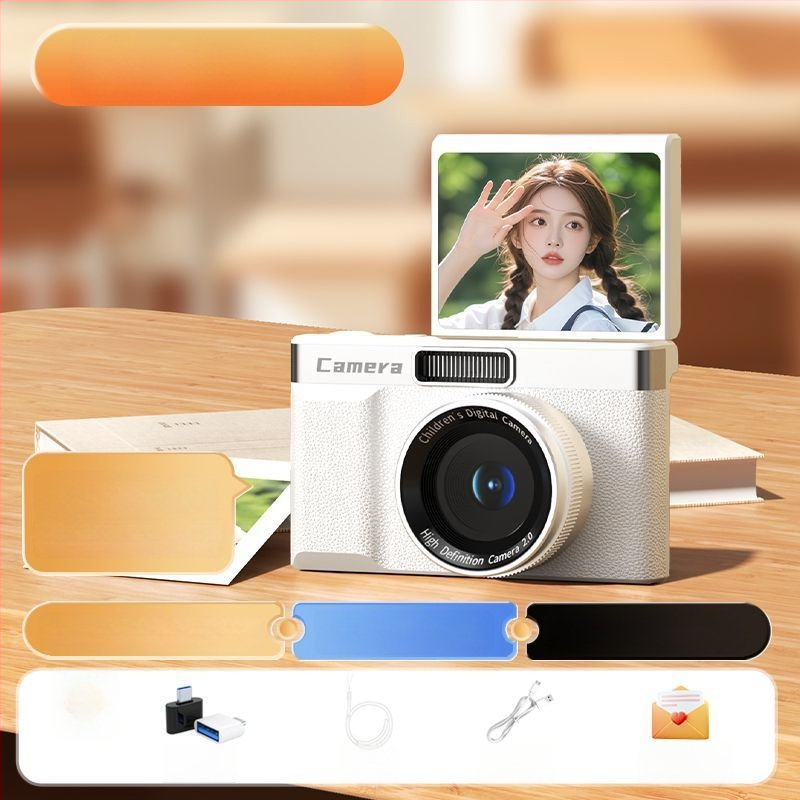 Selfie kamera z06 su 24MP CMOS jutikliu 1/2.3in, 8x optinis priartinimas, pasukamas 2,3in LCD ekranas, periskopinis objektyvas, elektroninė vaizdo stabilizacija