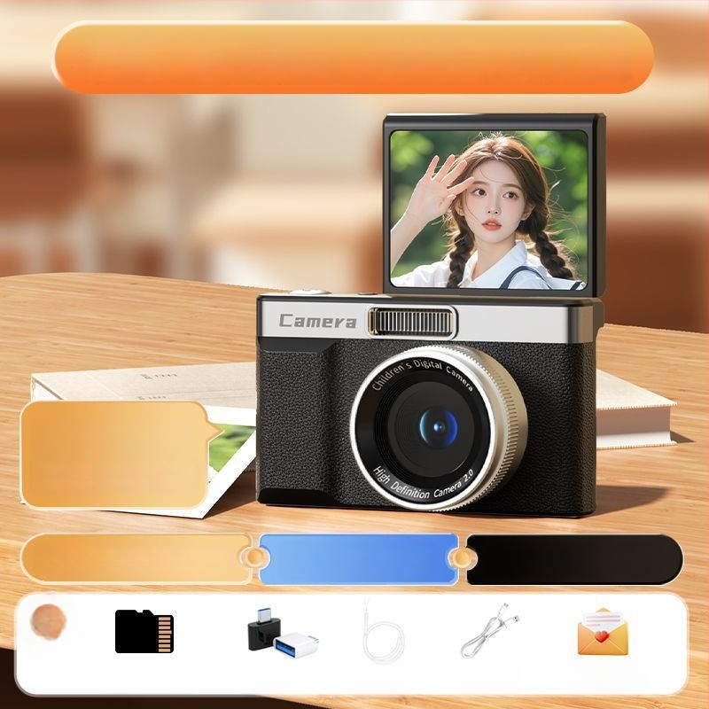 Selfie kamera z06 su 24MP CMOS jutikliu 1/2.3in, 8x optinis priartinimas, pasukamas 2,3in LCD ekranas, periskopinis objektyvas, elektroninė vaizdo stabilizacija