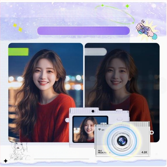Retro CCD skaitmeninis fotoaparatas su 3x optiniu priartinimu, įėjimo lygio modelis, CCD jutiklis