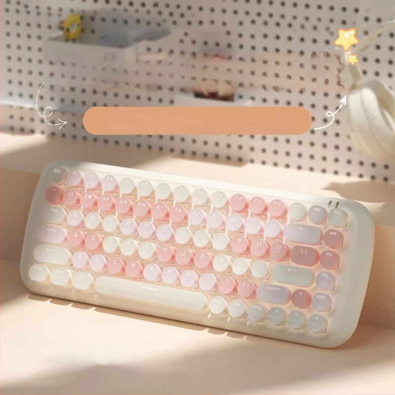 Проводен механичен комплект клавиатура и мишка с смесено осветление, ABS пластмасова конструкция, USB свързване, без подложка за китката