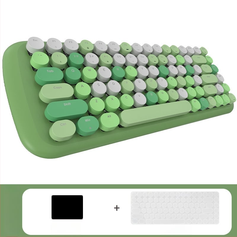 Проводен механичен комплект клавиатура и мишка с смесено осветление, ABS пластмасова конструкция, USB свързване, без подложка за китката