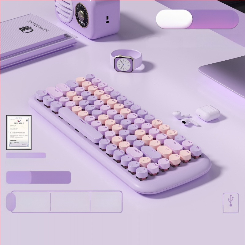 Проводен механичен комплект клавиатура и мишка с смесено осветление, ABS пластмасова конструкция, USB свързване, без подложка за китката