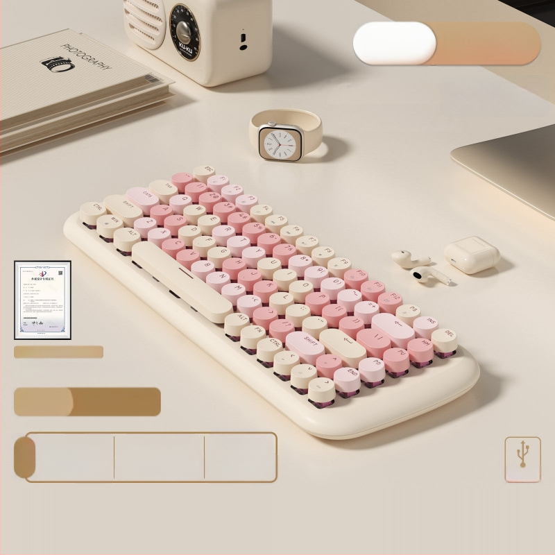 Проводен механичен комплект клавиатура и мишка с смесено осветление, ABS пластмасова конструкция, USB свързване, без подложка за китката