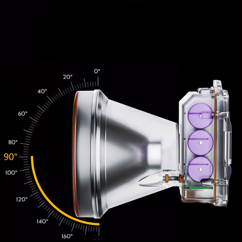 Подводен LED челник за гмуркане, водоустойчив, 10000 mAh, 300W, обхват 500 м+