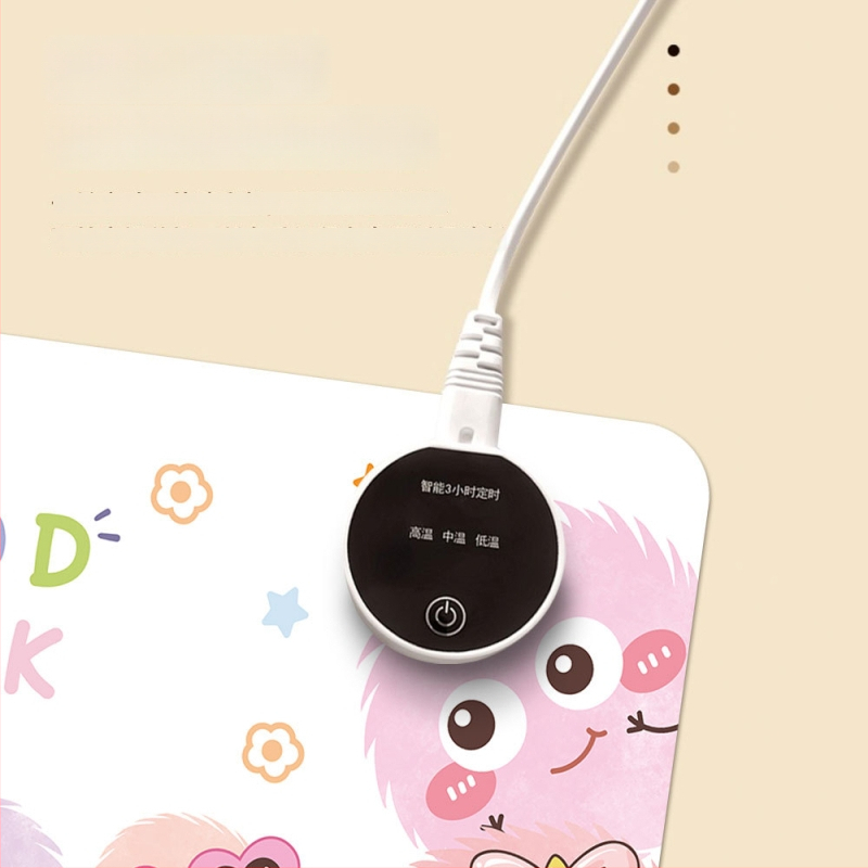 Intelligens hőmérséklet-vezérlésű melegedő egérpad, hálózati csatlakoztatású 220V, 85W, alumínium hőelvezető lemez