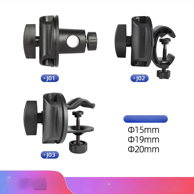 Suport fotografic pentru masă și podea – construcție din plastic și metal, sarcină maximă 6–10 kg, compatibil cu suporturi de podea și masă