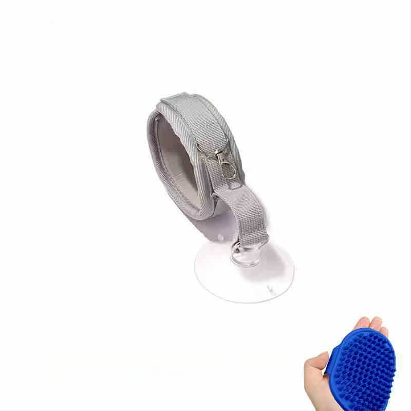 Kaķa vannas piesaistes līdzeklis ar anti-skrāpējošu kakla auklu – Zīmols Unique; Kategorija: Citas tīrīšanas un skaistumkopšanas preces; Piemērots: kaķiem