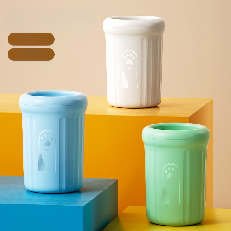 Cana automată de spălat lăbuțe pentru câini, din plastic, brand Wood ding ding, ambalaj de 20 bucăți, potrivit pentru câini