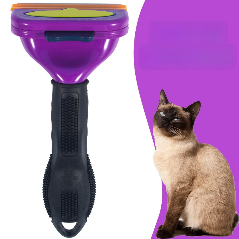 TYRONE Pieptene cu ace pentru pisici și câini — oțel inoxidabil, instrument de îngrijire a blănii, elimină păr liber