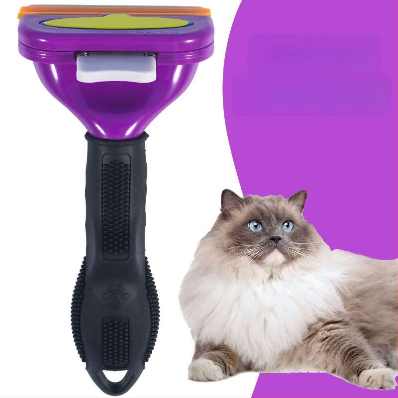 TYRONE Pieptene cu ace pentru pisici și câini — oțel inoxidabil, instrument de îngrijire a blănii, elimină păr liber