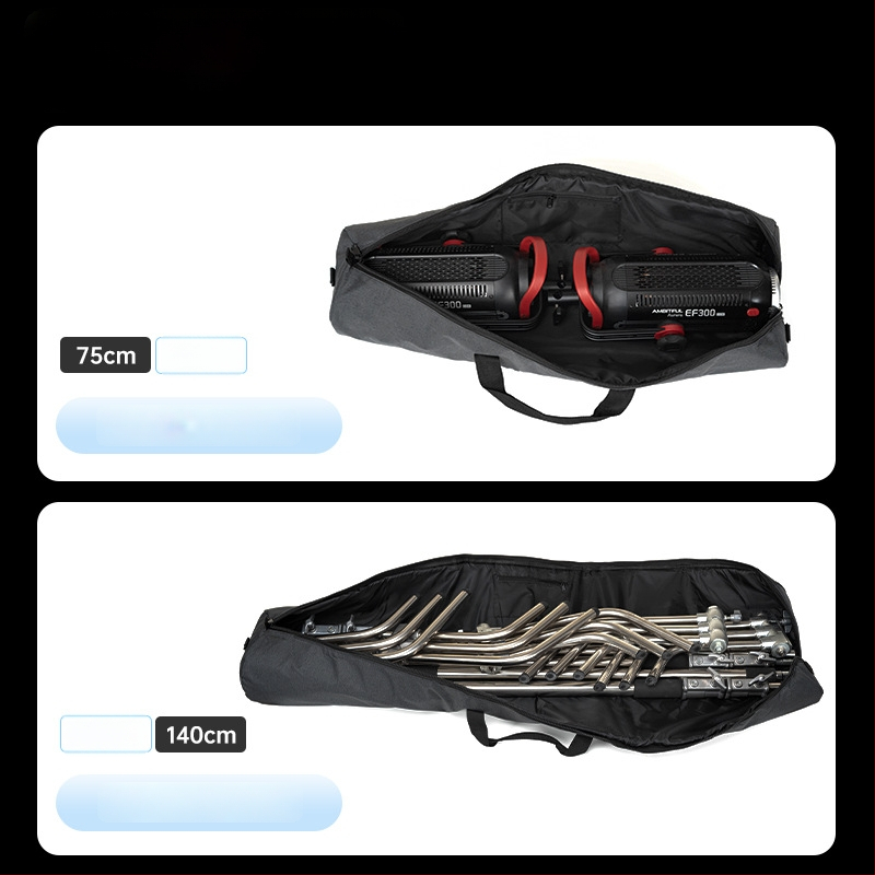 Statīvu soma un lampas statīva soma, uzlabots biezāks un platāks dizains, liela ietilpība, Oxford audums