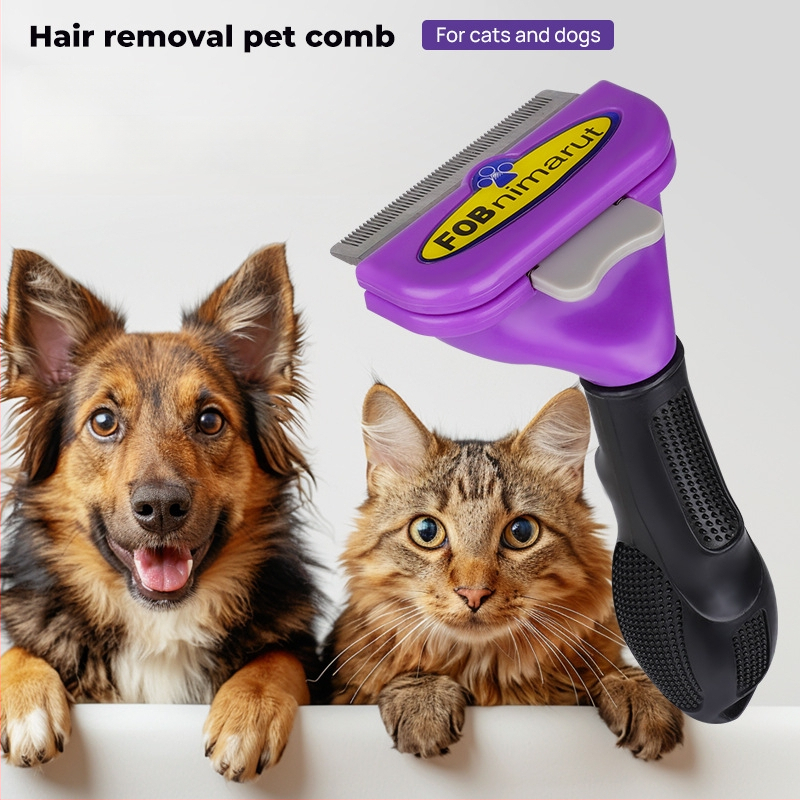 Pieptene din oțel inoxidabil pentru câini, Dot, 60 buc