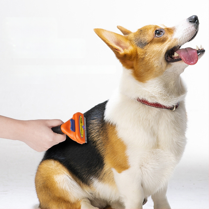 Pieptene din oțel inoxidabil pentru câini, Dot, 60 buc