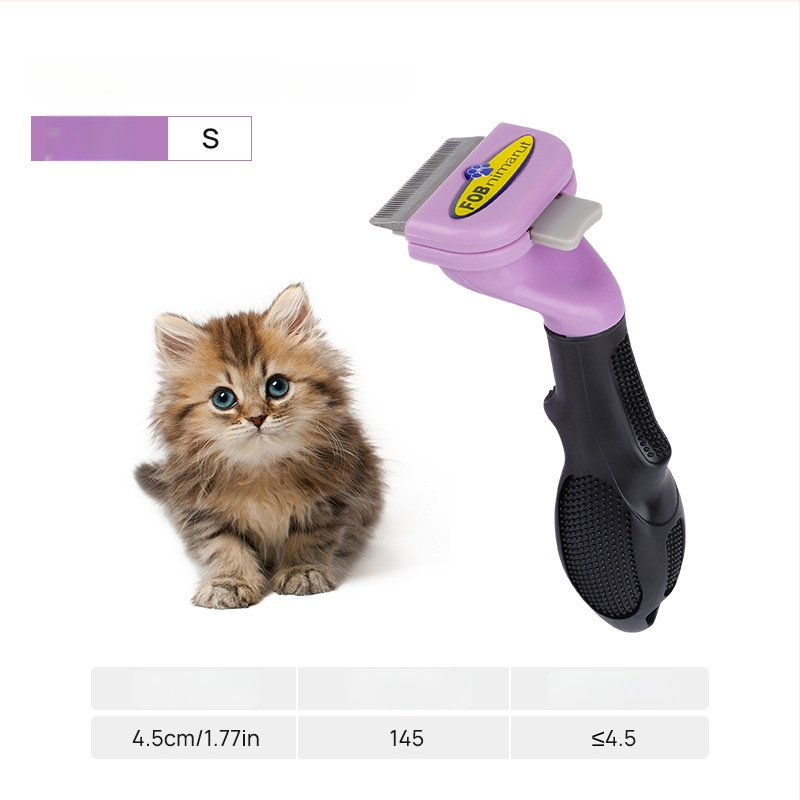 Pieptene din oțel inoxidabil pentru câini, Dot, 60 buc