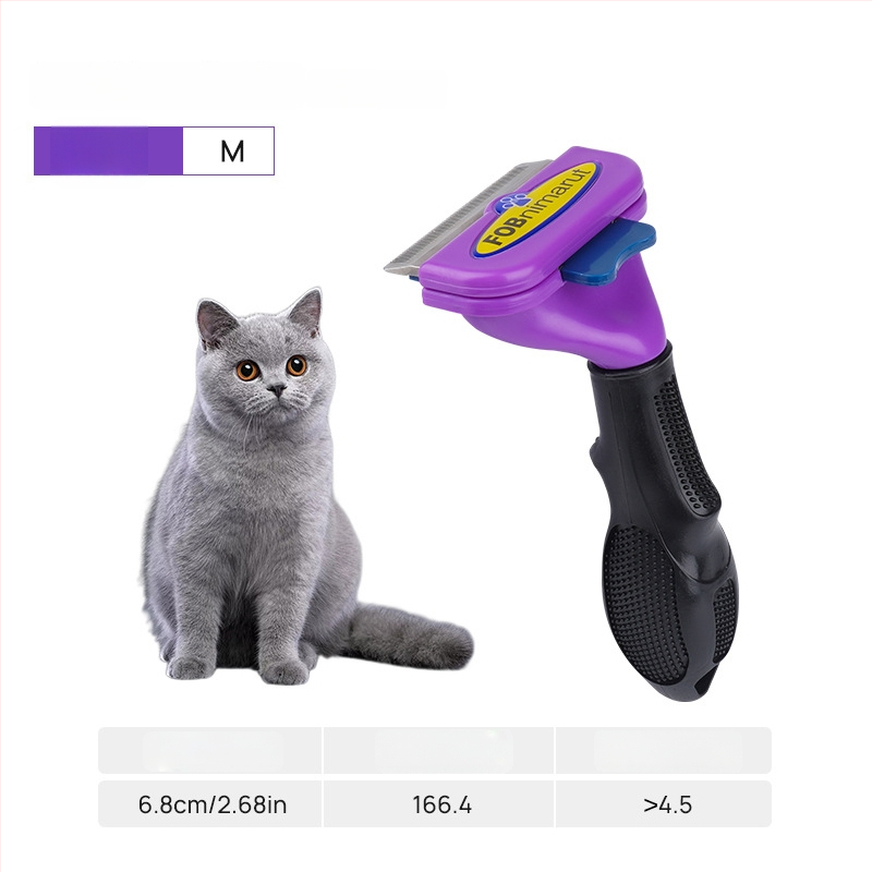 Pieptene din oțel inoxidabil pentru câini, Dot, 60 buc