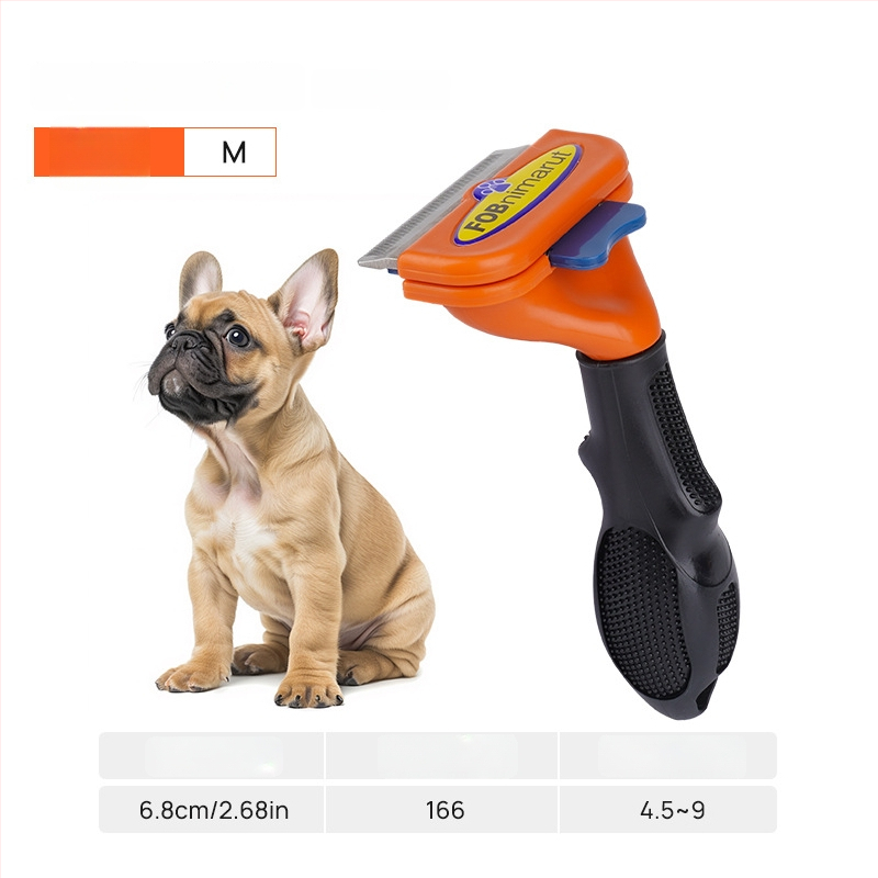 Pieptene din oțel inoxidabil pentru câini, Dot, 60 buc